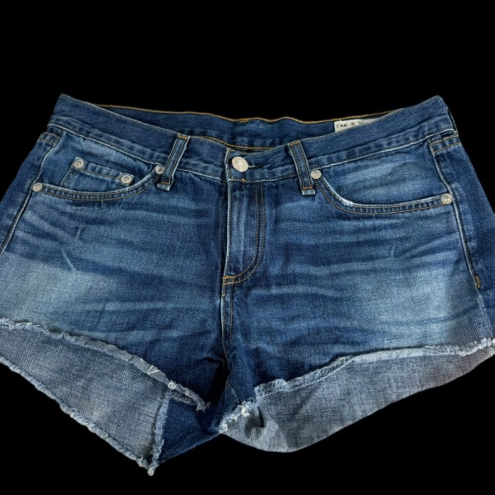 Rag & Bone Cutoff Denim Distressed Shorts‎ Sz 26
